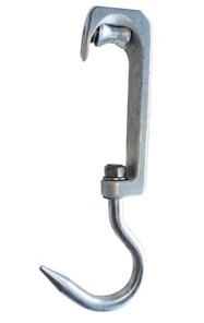 Rullekrok - for Ø48/50mm skinne. Rustfritt stål