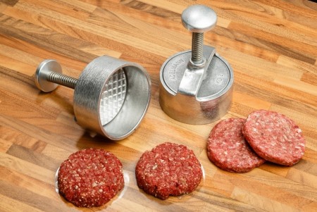 Fjærbelastet Hamburgerpresse - Ø 110mm. 