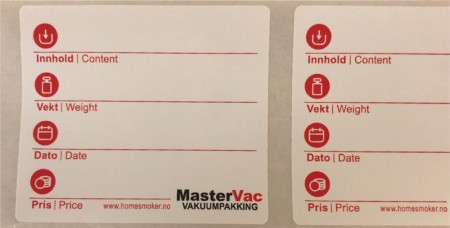 Vannfaste merkeetiketter - 4 ruller med 10% rabatt 