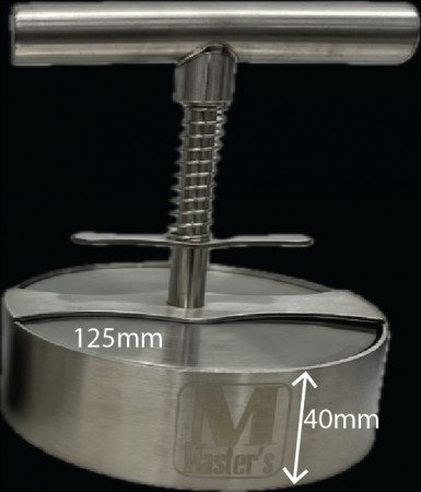 Fjærbelastet Hamburgerpresse - Ø 125mm - Black Week