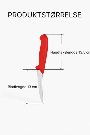 Giesser Premium-line Utbeinings-kniv - 13cm. Rød